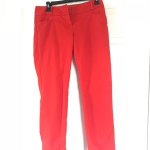 The Limited brand straight red pants size 2